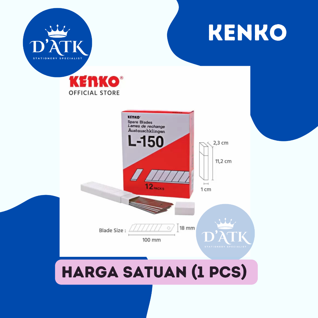 

Isi Cutter Kenko L-150 Satuan (1Pcs)