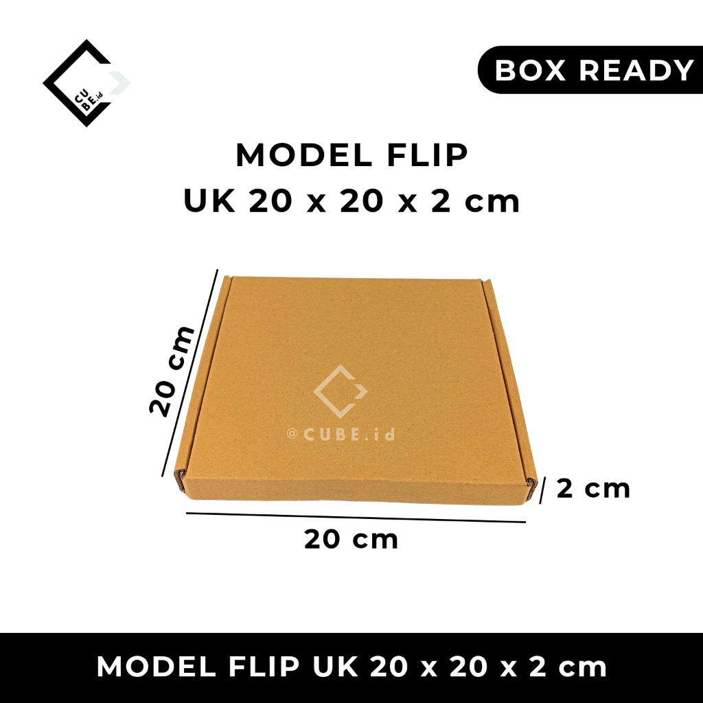 

DUS MODEL FLIP / CORRUGATED FLIP BOX uk 20 x 20 x 2 cm