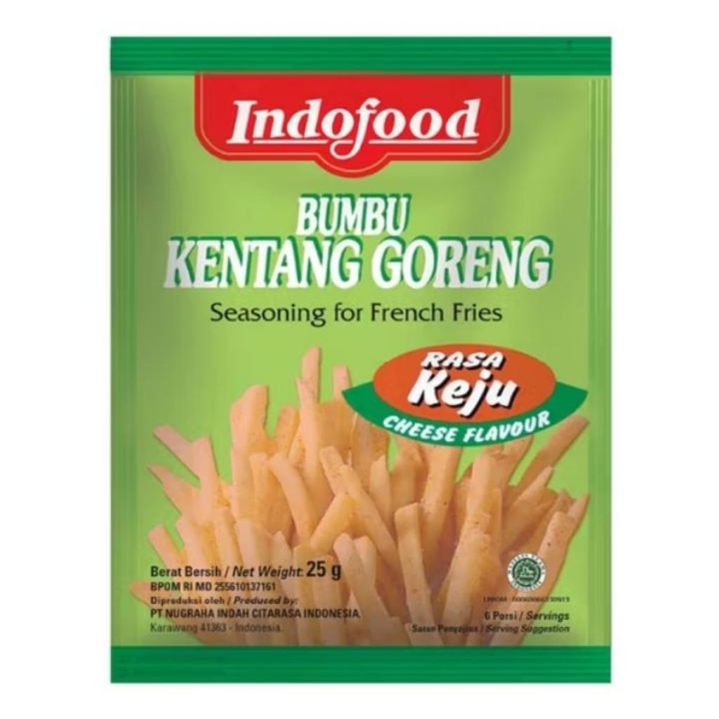 

Indofood Bumbu Kentang Goreng Keju 25g