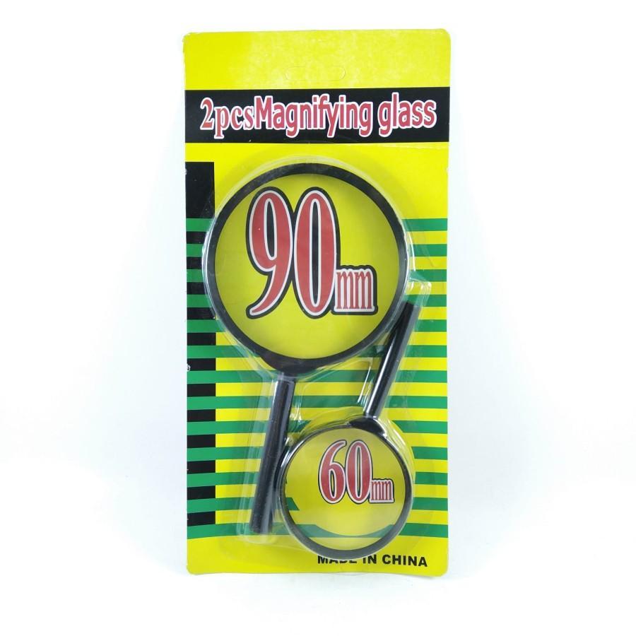 

Kaca Pembesar 2 pcs Magnifier Glass 90mm dan 60mm