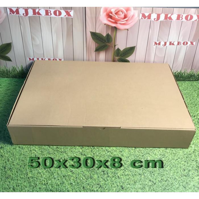 

Kardus karton uk. 50 x 30 x 8 cm...die cut box kotak Souvenir -dll