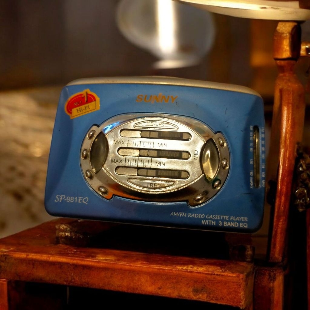Walkman Sunny Radio Cassette player SP 981 EQ Antik Jadul Vintage