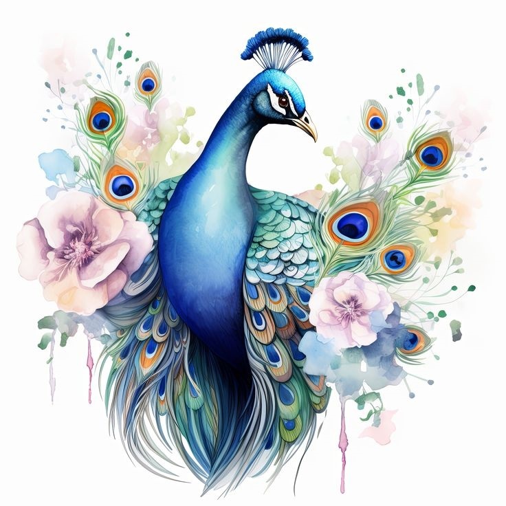 TOPPER BURUNG MERAK HIASAN SESERAHAN / Perlengkapan Buket Uang / Burung Merak Hiasan Hantaran Pengan