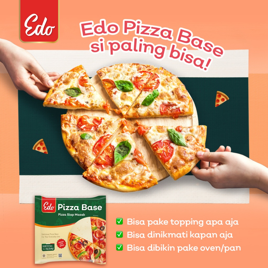 

EDO Pizza Base - Adonan Pastry Pizza tanpa Topping Siap Pakai - Kheiza Frozen