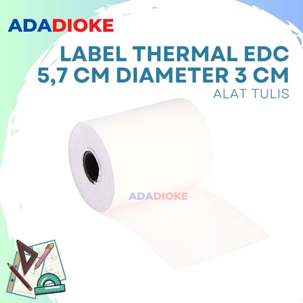 

Kertas Thermal Kertas Struk Kasir Kertas EDC Paper Roll Thermal 57 x 30 mm