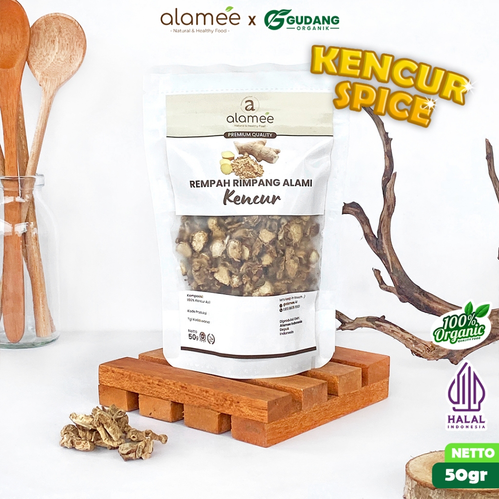 

ALAMEE rimpang kencur 50 gram aroma segar bumbu tradisional penyedap alami dengan khasiat kesehatan