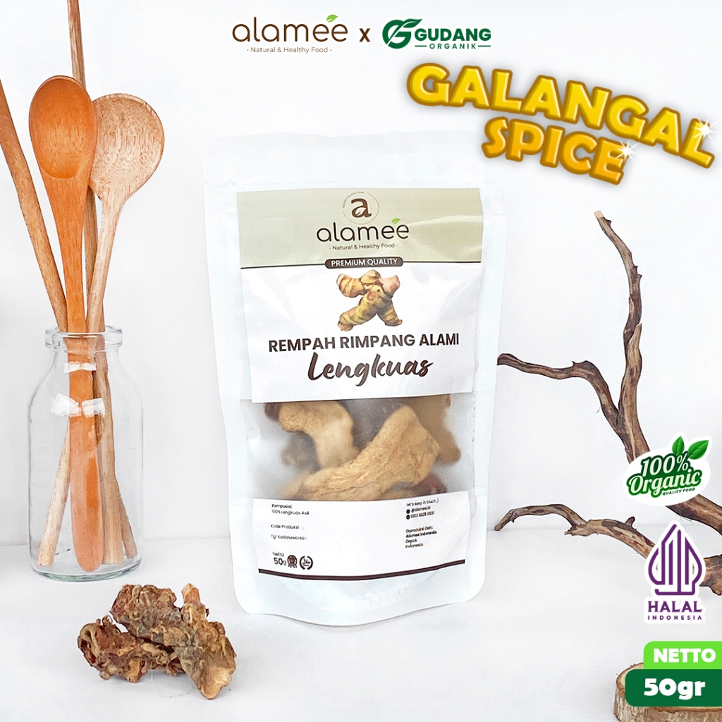 

alamee rimpang lengkuas 50 gram aroma segar rasa pedas bumbu alami untuk masakan tradisional herbal