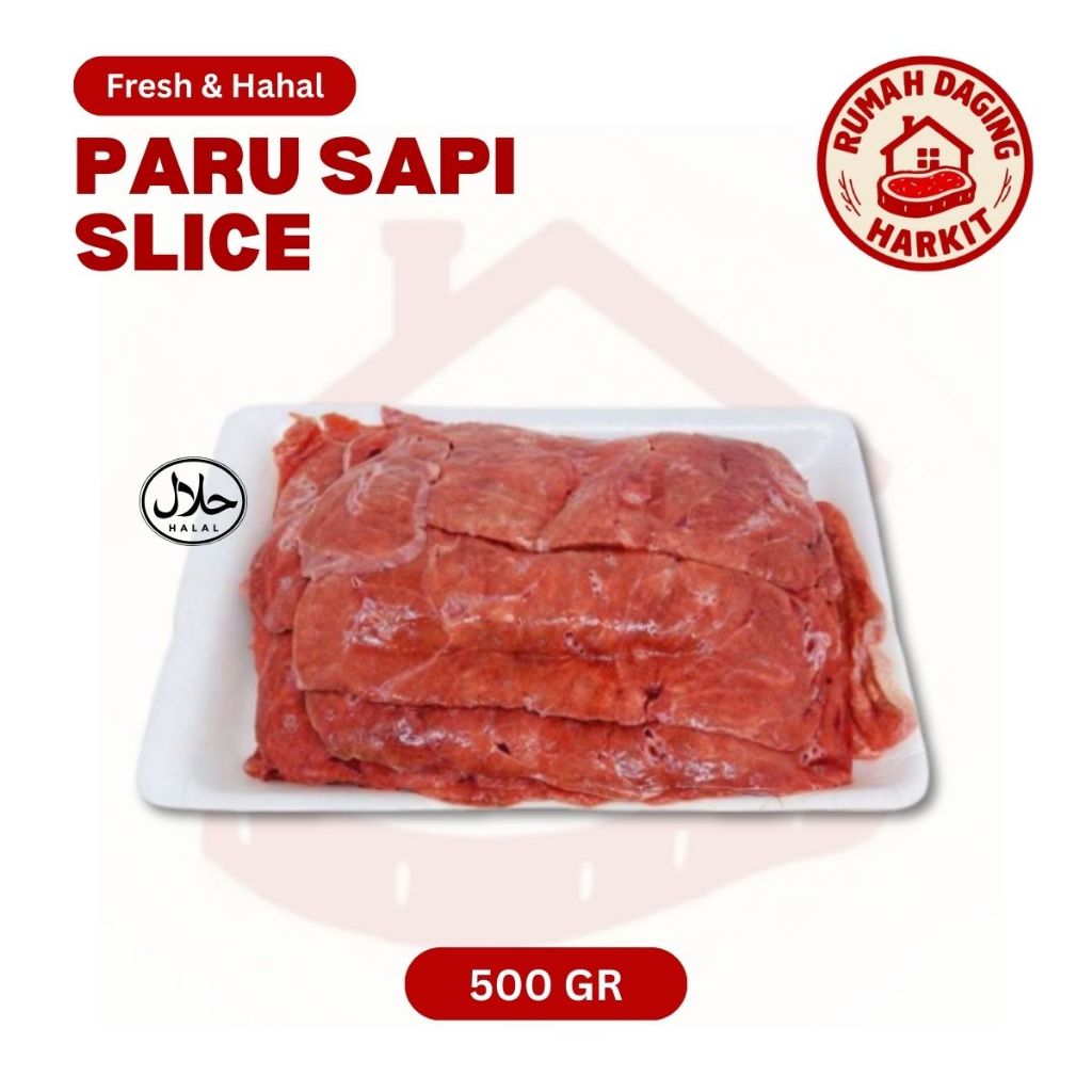 

Paru Sapi Slice Segar - Paru Frozen - Paru Fresh 500gr