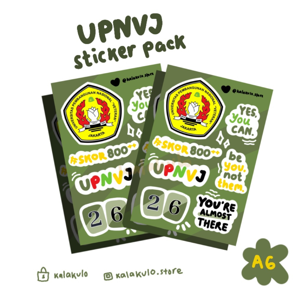 

UPNVJ STICKER PACK