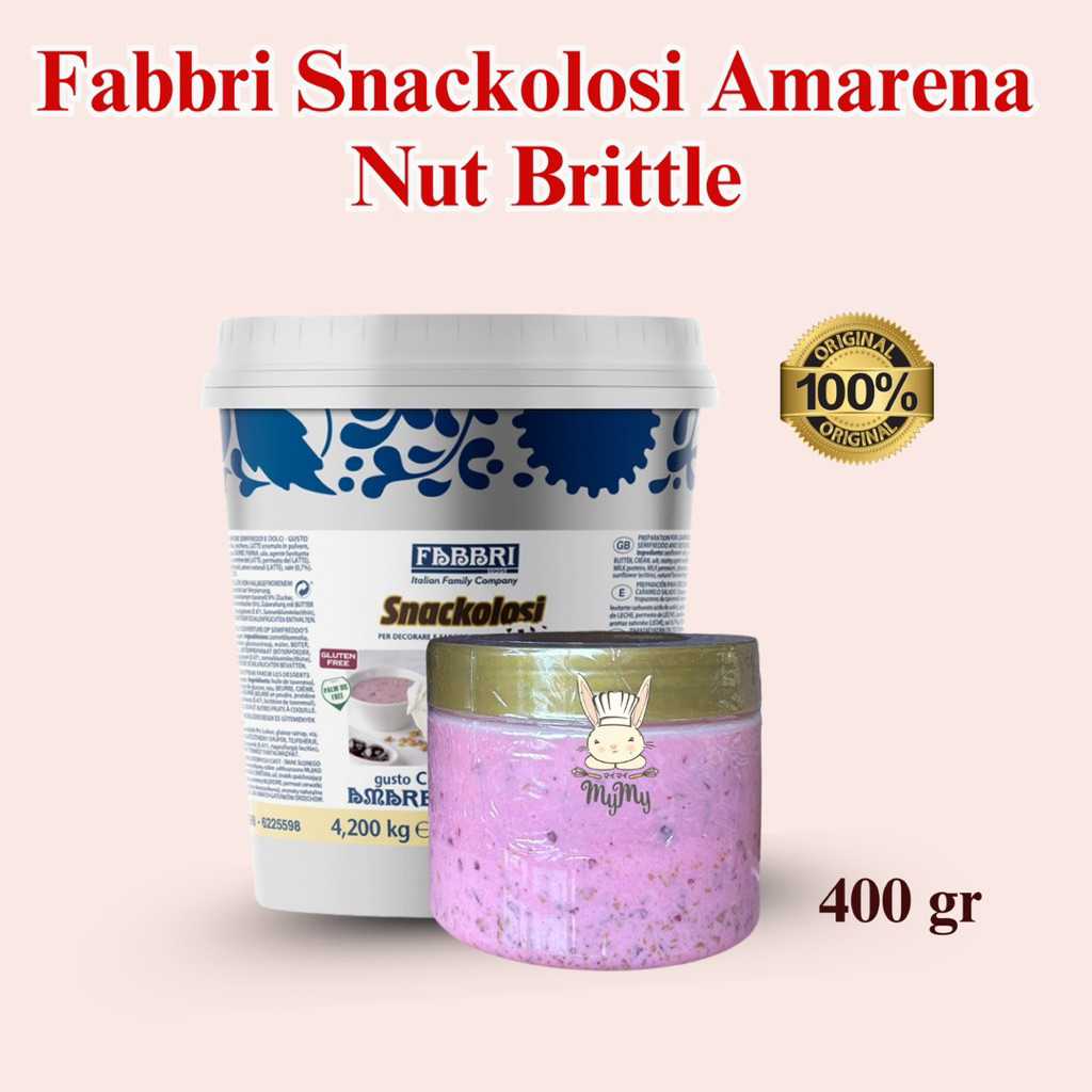 

Fabbri Snackolosi Amarena Nut Britle Made In Italia 400 gr