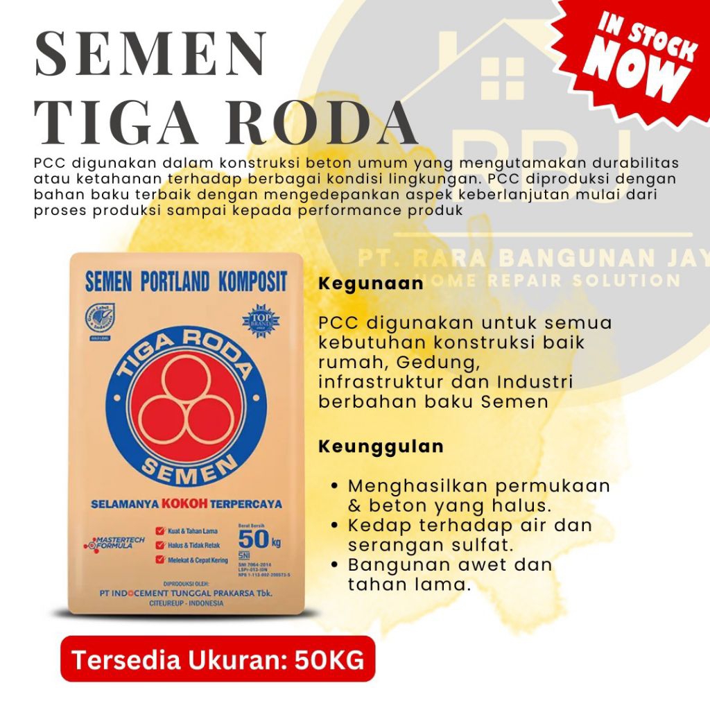 Semen Tiga Roda 50 KG / 1 Sak