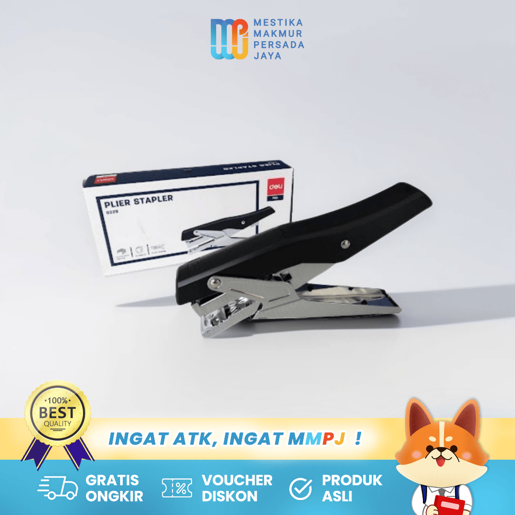 

Deli Plier Stapler – Ergonomis Kapasitas 20 Lembar Staples E0329