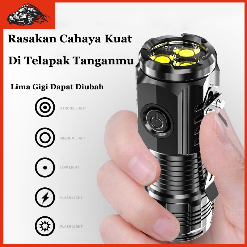 Senter Mini Anti Air Super Terang/Senter Portable/Senter Led Super Terang