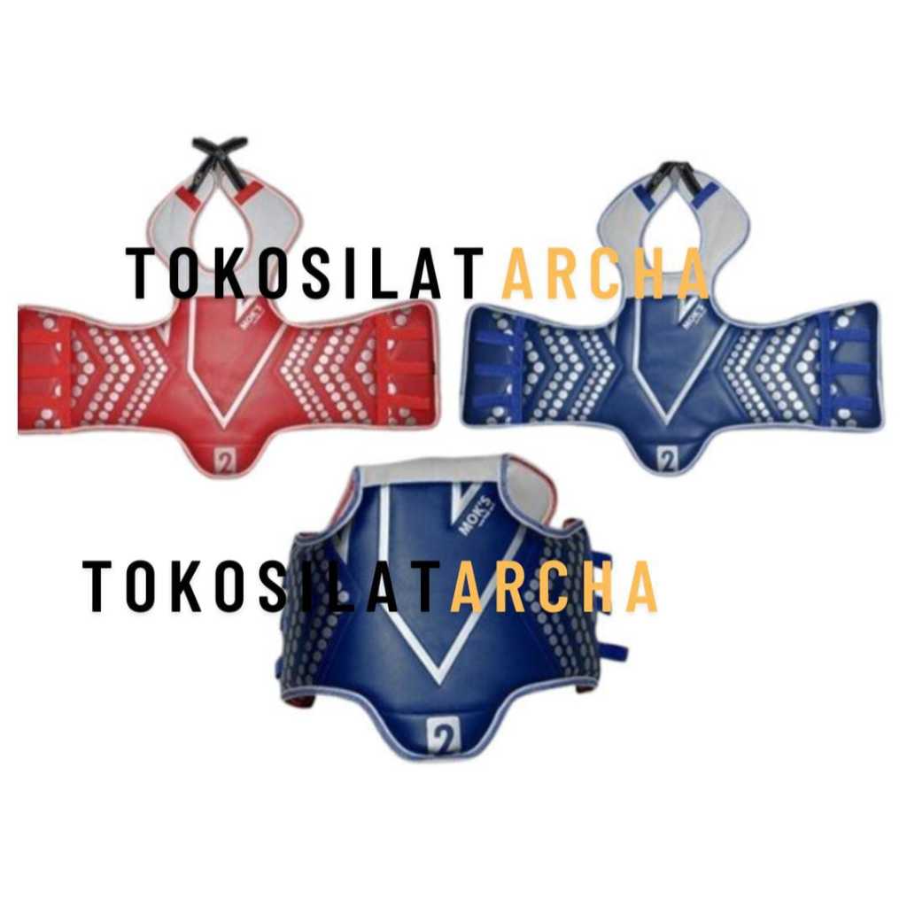 Body Protector Taekwondo MOKS Carlo (Bintik) Fighter Original / Body Protector Taekwondo Moks