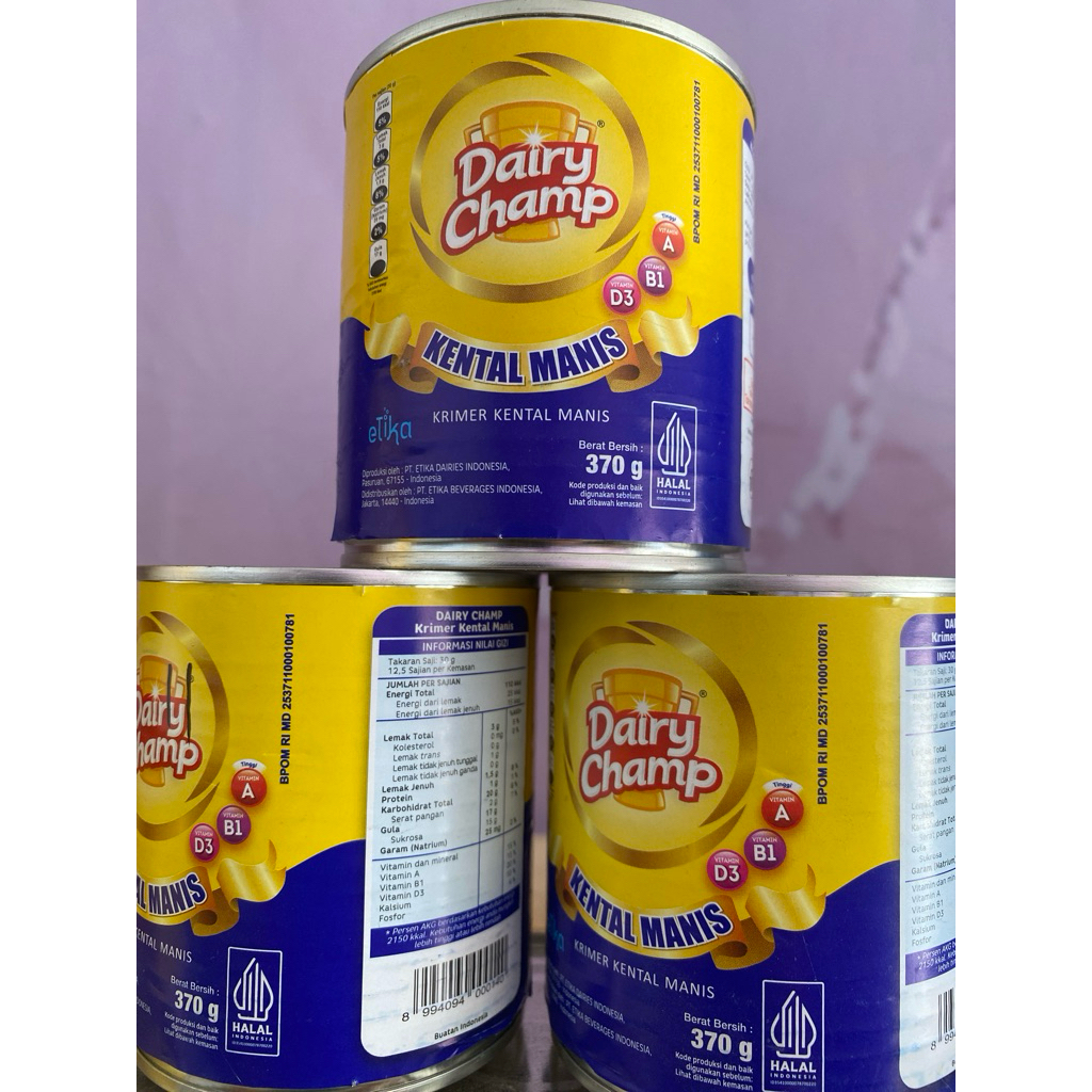 

Susu kental Manis Dairy Champ 370gr