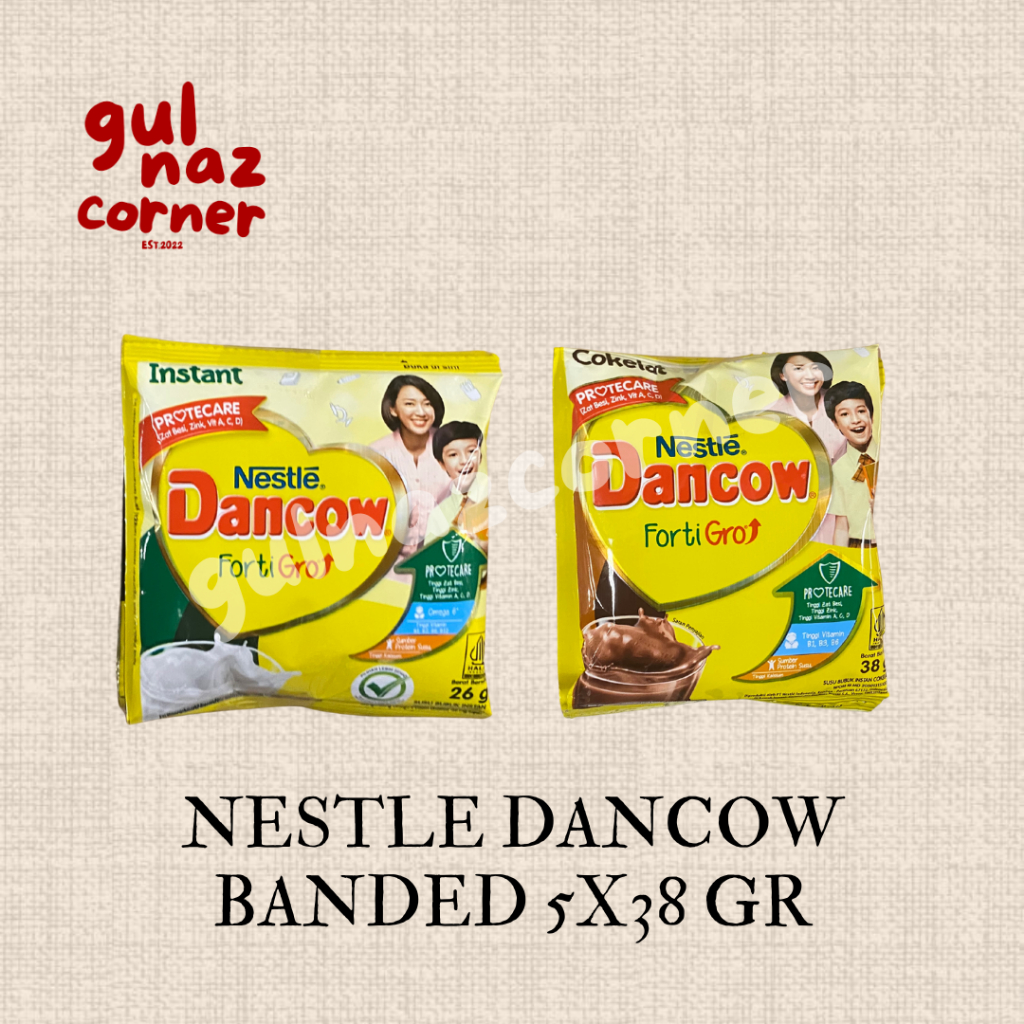 

[ FREE BUBBLE WRAP ] DANCOW FORTIGRO RENCENG 5X38 GR | INSTANT COKELAT | SUSU BUBUK RASA COKELAT