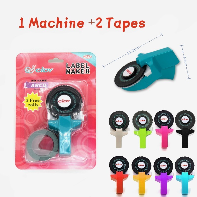 

CIDY LABEL MAKER C101 3D EMBOSSING Label Kompatibel Label Pencetak Dymo untuk Label Buat Dymo E101