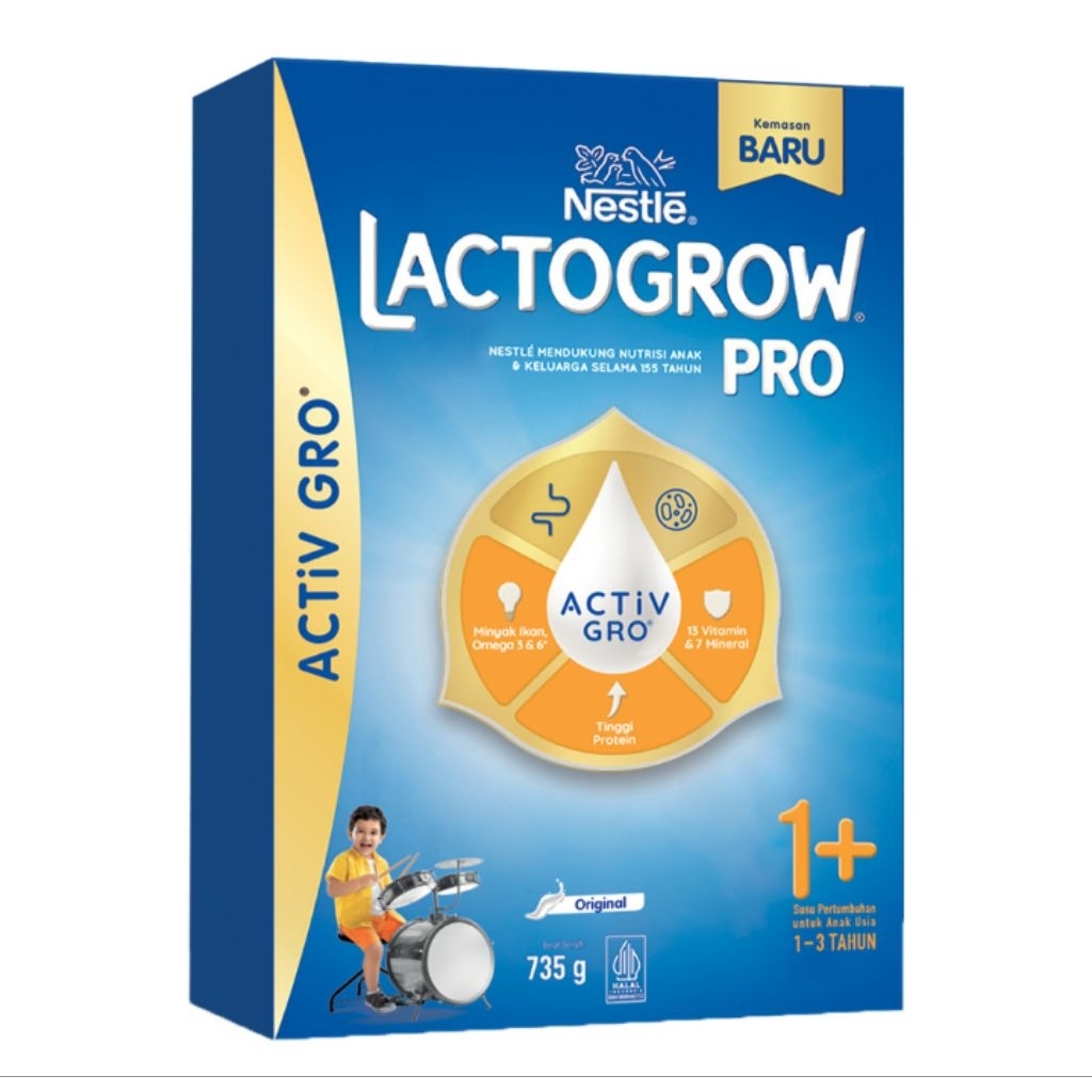 

Lactogrow 3 Pro 1+ Susu Bubuk Pertumbuhan Anak 1-3 Tahun Original 735g