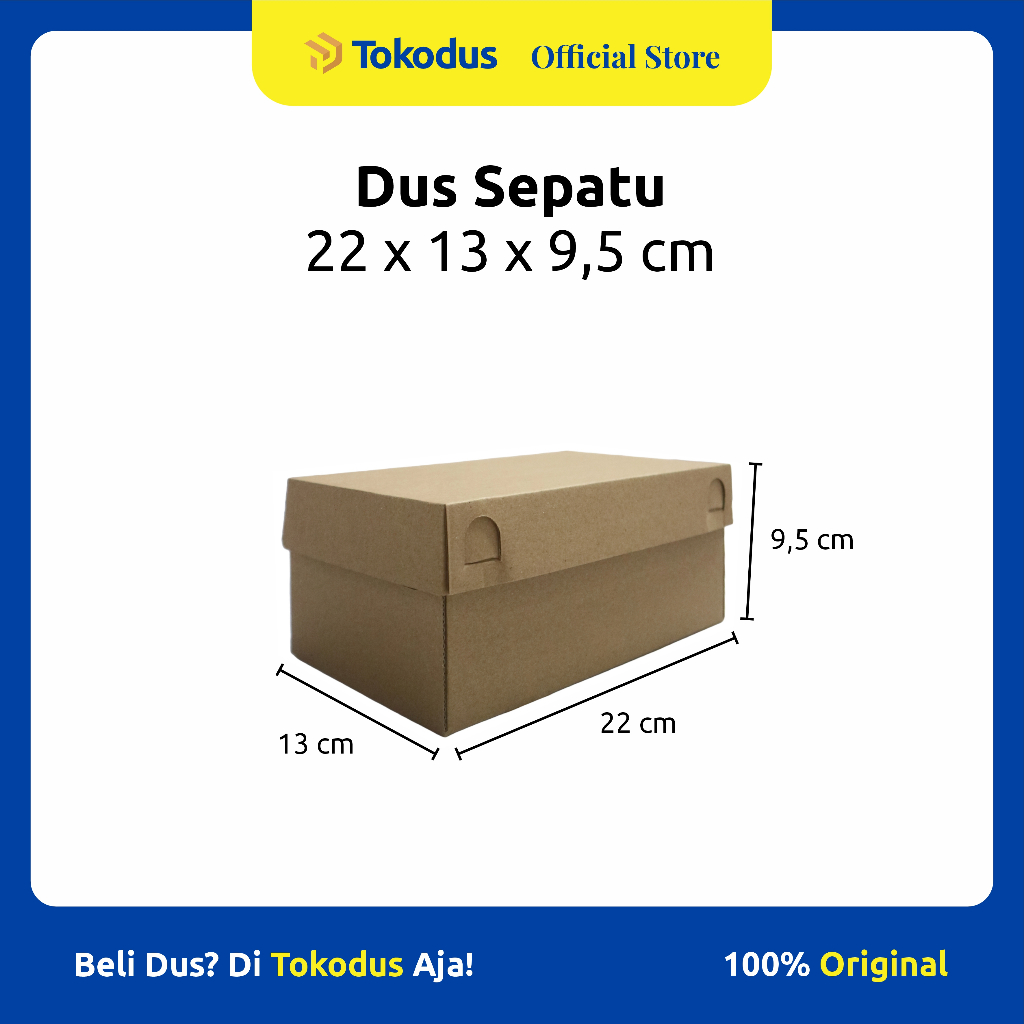 

Dus Sepatu | Kotak Sepatu | Kardus Box Sepatu Putih uk 22 x 13 x 9,5 cm - Tokodus Katapang