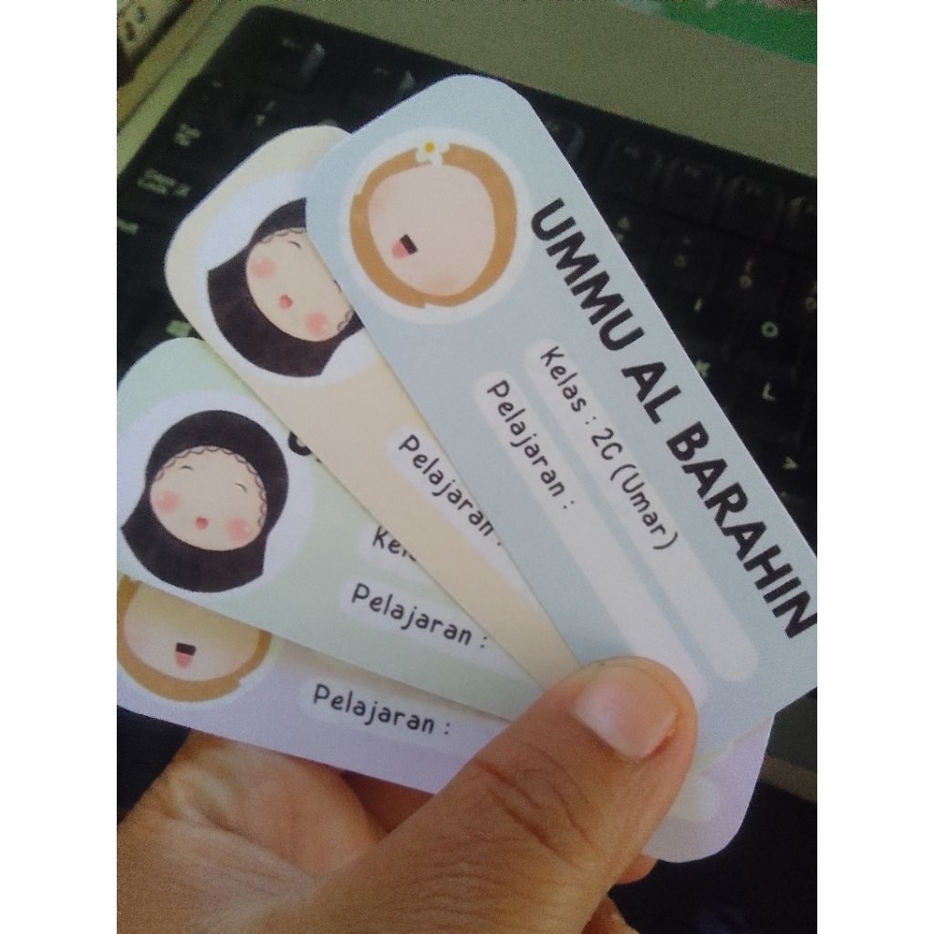 

20pcs stiker label nama buku