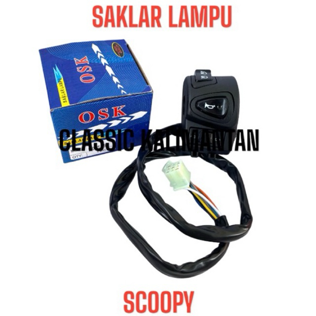 HOLDER SAKLAR KIRI HONDA MOTOR SCOOPY OSK