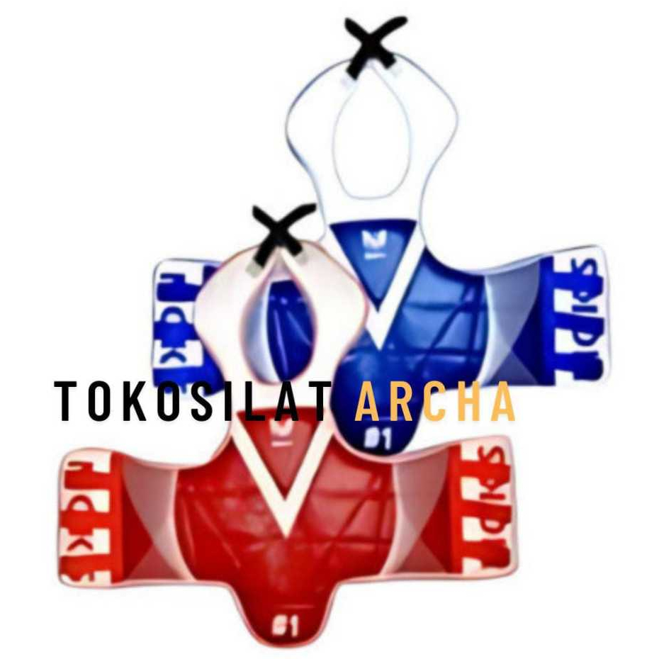 Body Protector Taekwondo MOKS Oscar (Garis) Original / Body Protector Taekwondo MOKS Oscar