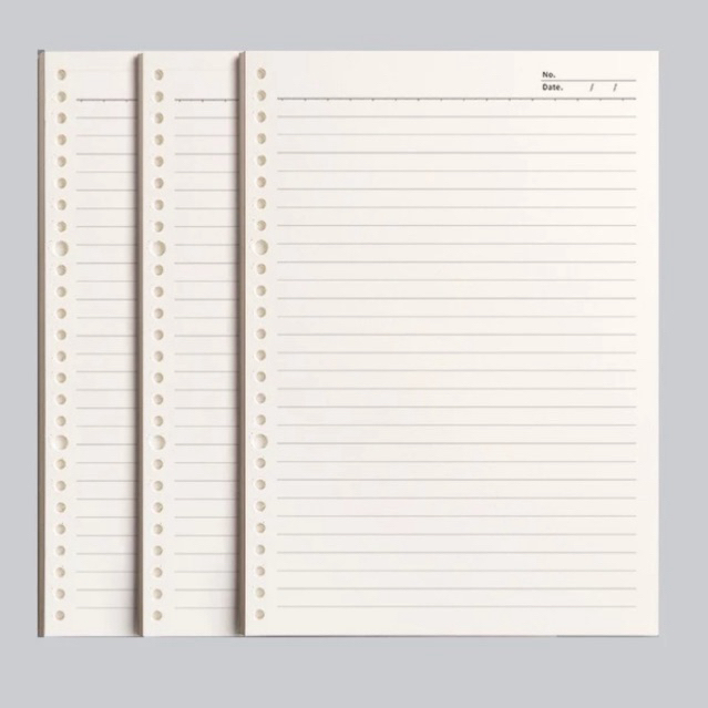 

SK 271 - Kertas binder isi ulang Loose leaf refill ukuran A5 dan B5 motif kotak Grid dan Garis