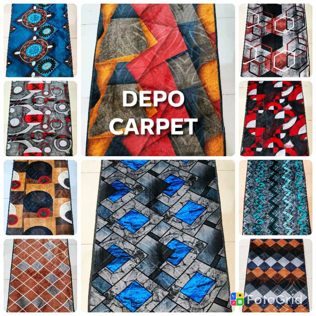 ROYAL LOVELLA 95x140 Karpet Busa Malaysia Tebal 18mm ukuran Kecil Bawah Meja 0,95x1,40 meter