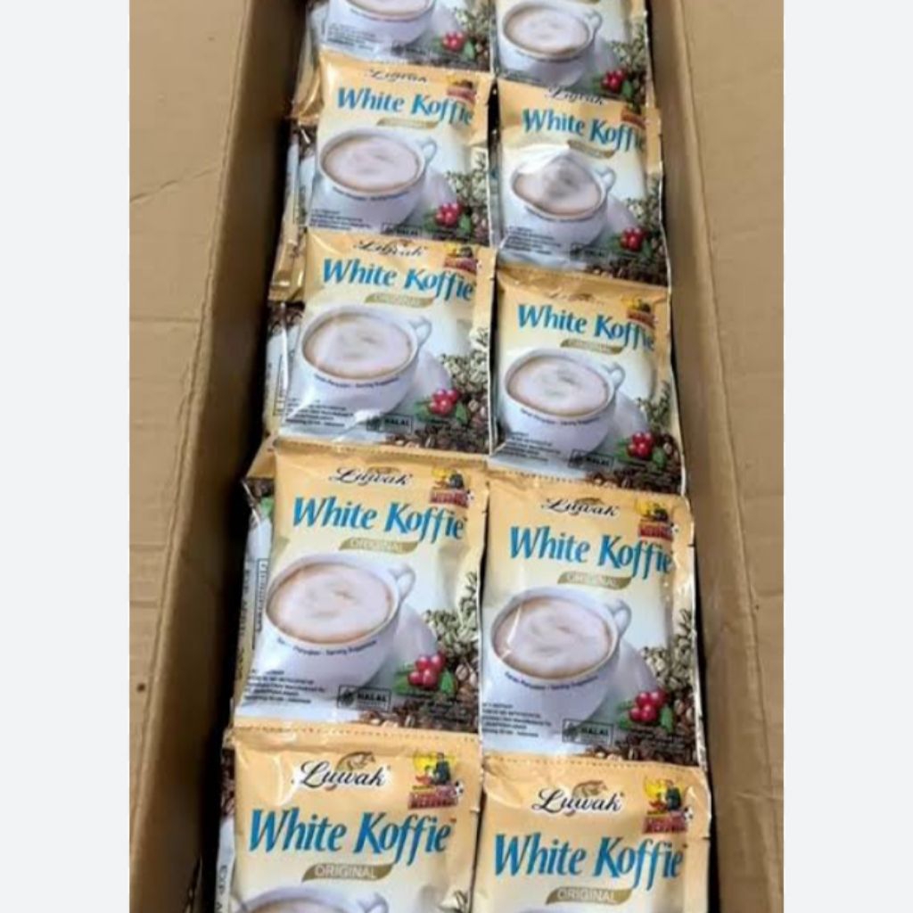 

SALE PROMO KOPI LUWAK WHITE KOFFIE 12 RENTENG