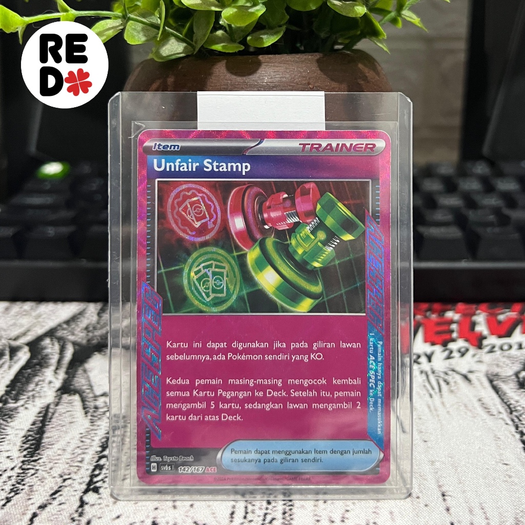 Unfair Stamp ACE sv6s Kartu Pokemon
