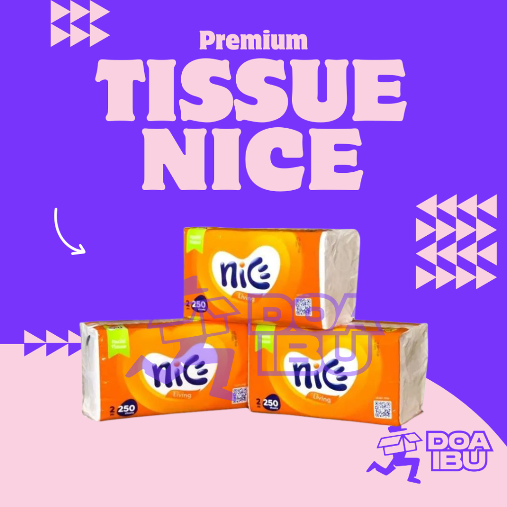 [LF] tissue nice living 180sheets 2ply / Tisu Nice 180 sheet / 360 helai 2 ply Facial Tissue / Tissu