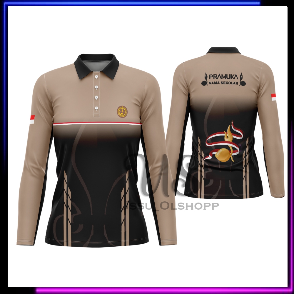 Kaos Seragam Pramuka / Baju Kaos Polo Pramuka Pembina / Jersey Pramuka / Baju Guru Pramuka