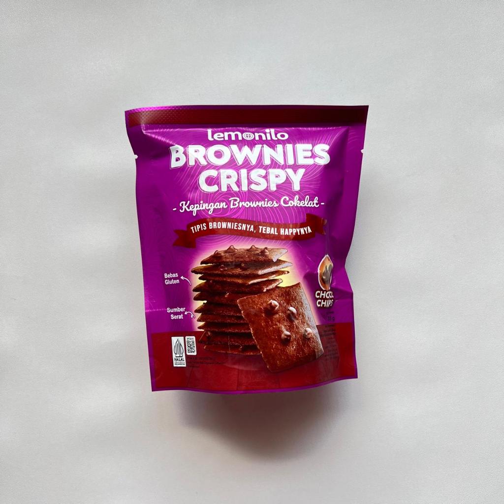 

Lemonilo Brownies Crispy Chocolate 35gr - BEBAS GLUTEN & PENGAWET