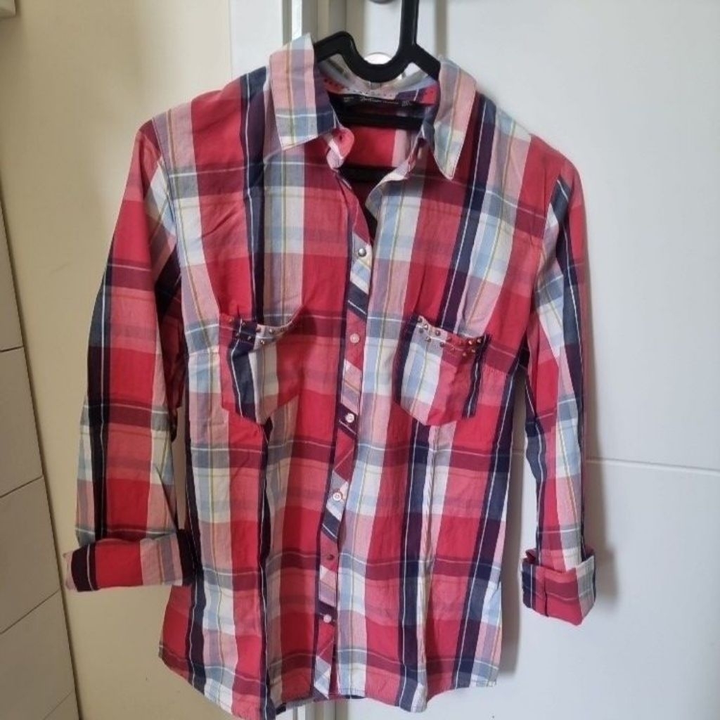 Kemeja Wanita Zara Trafaluc Lengan Panjang Preloved