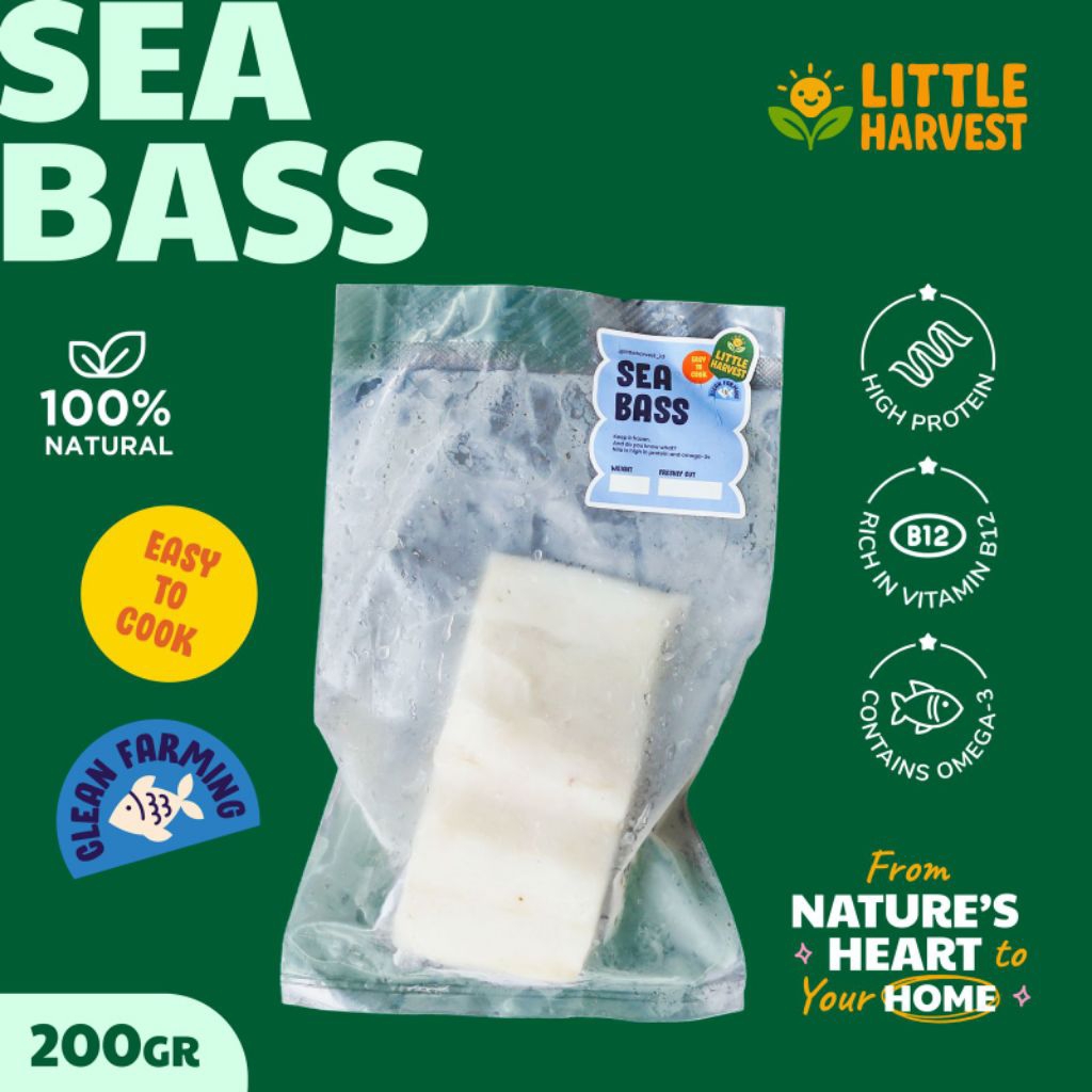 

Little Harvest - Ikan Chilean Seabass Fillet 200gr