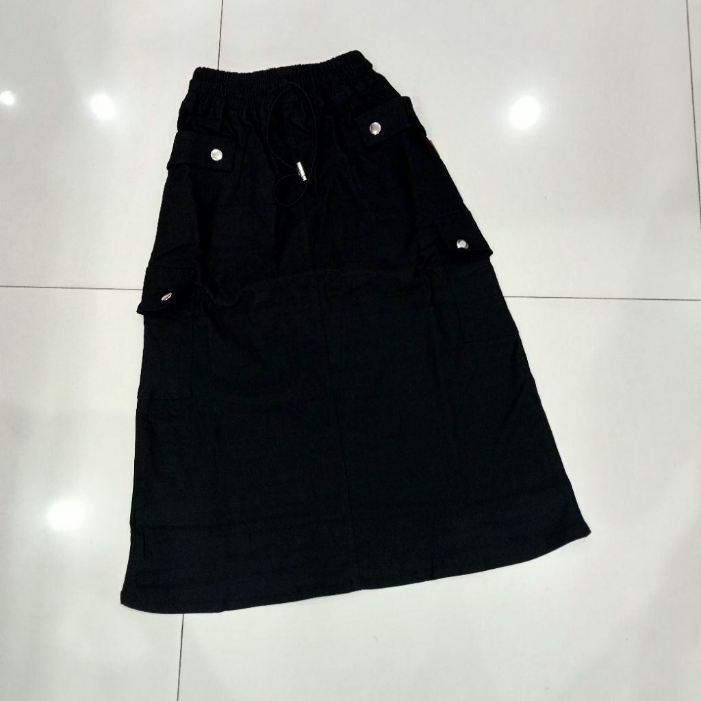 Rok Cargo Anak Kekinian/Rok Panjang Anak/Rok Cargo Kain
