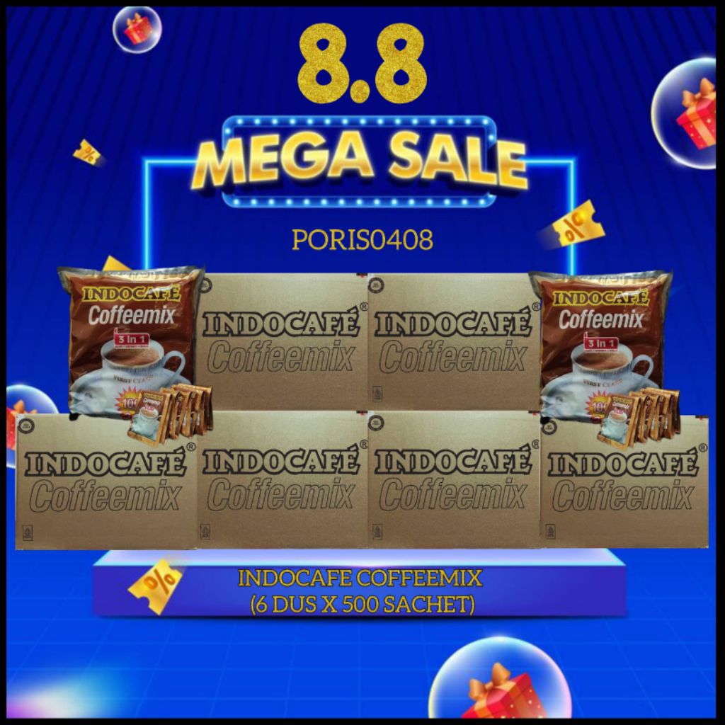 

INDOCAFE COFFEEMIX [6 DUS X @500 SACHET]