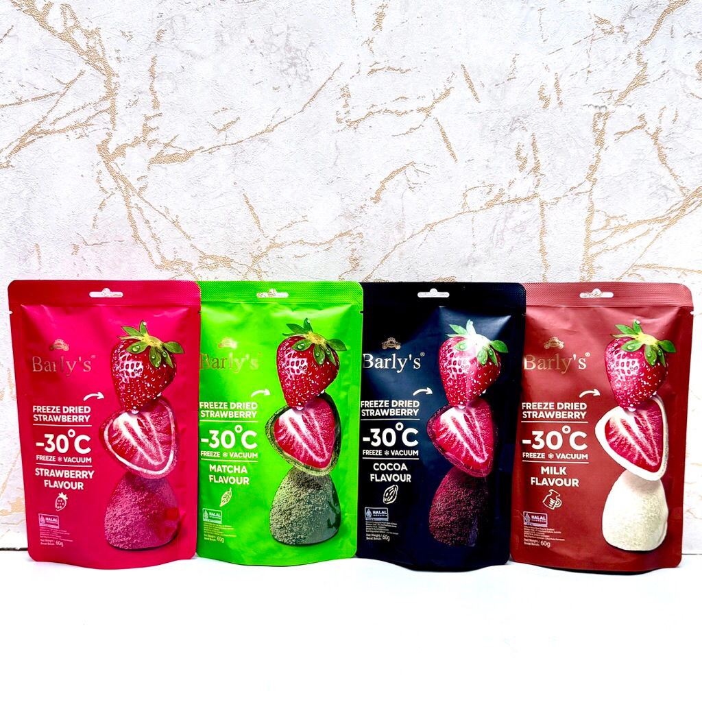 

Barlys Barly’s Freeze Dried Strawberry Cocoa Chocolate Buah Kering