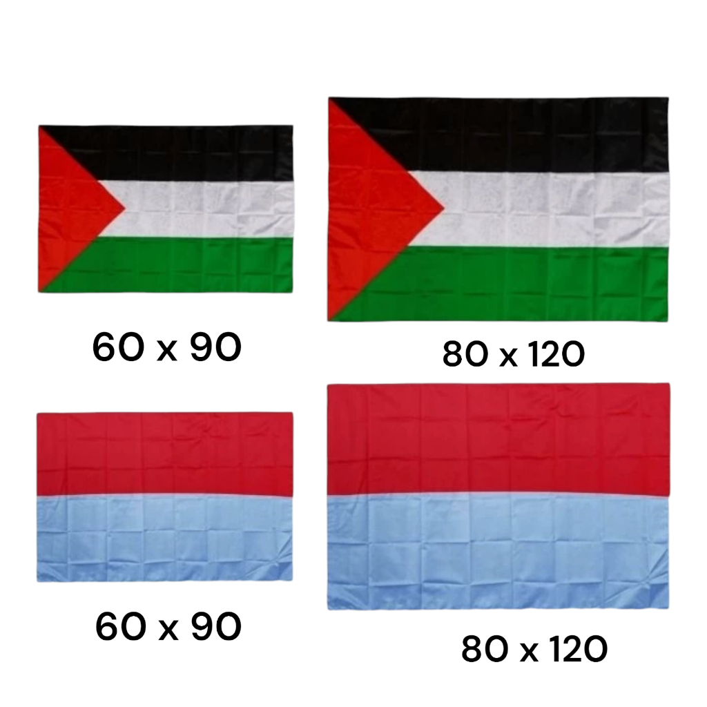 Bendera Palestina Dan Bendera Indonesia