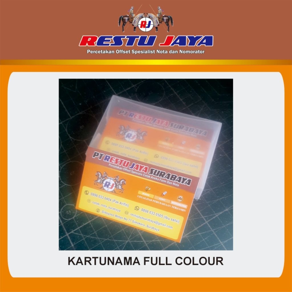 

Kartunama 1 sisi dan 2 sisi