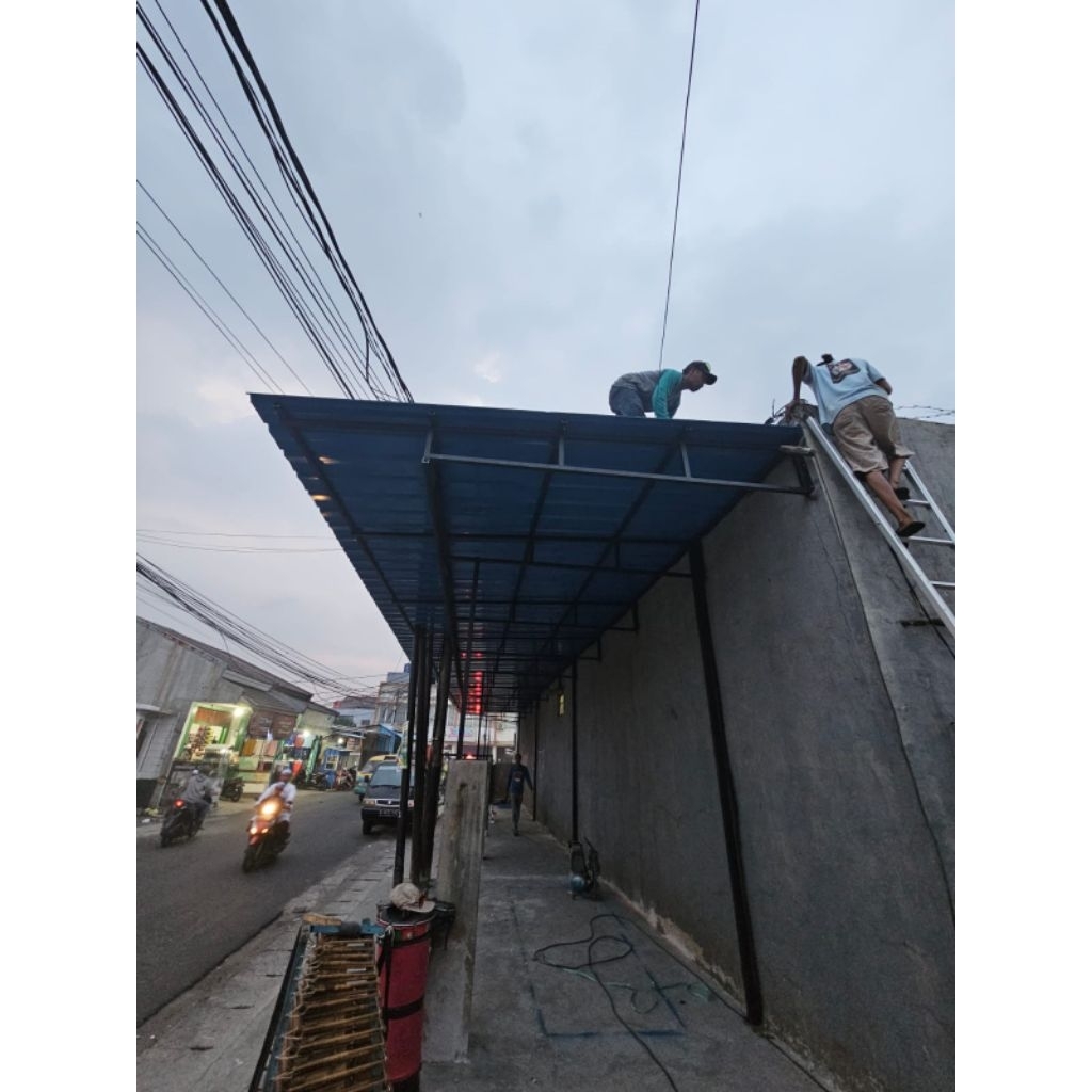 KANOPI ATAP SPANDEK WARNA