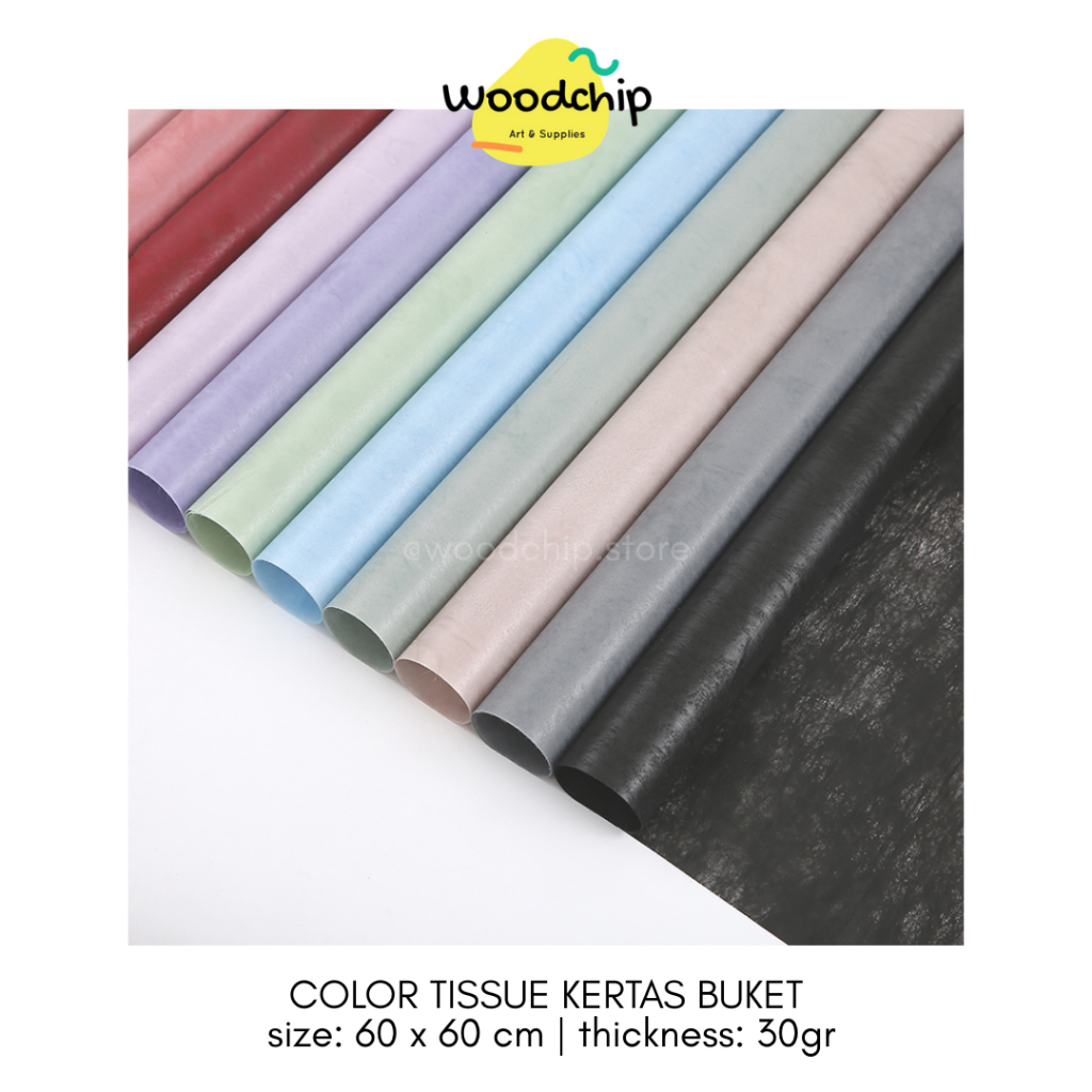 

[PACK] COLOR TISSUE PAPER PACK (60x60cm) - Kertas Bunga Wrapping Paper