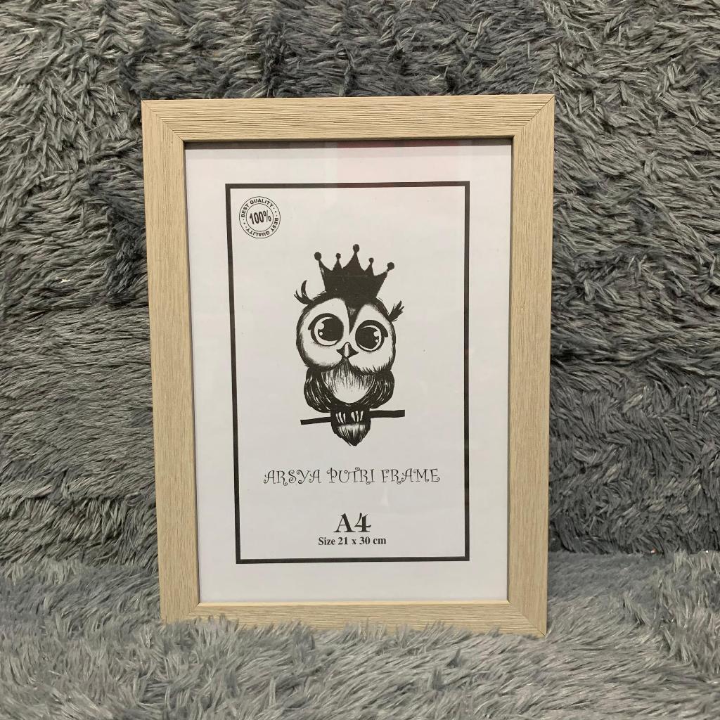 Bingkai Foto A4, Frame Foto A4, Frame Sertifikat A4, Bingkai Sertifikat A4, Frame 21X30Cm + Kaca