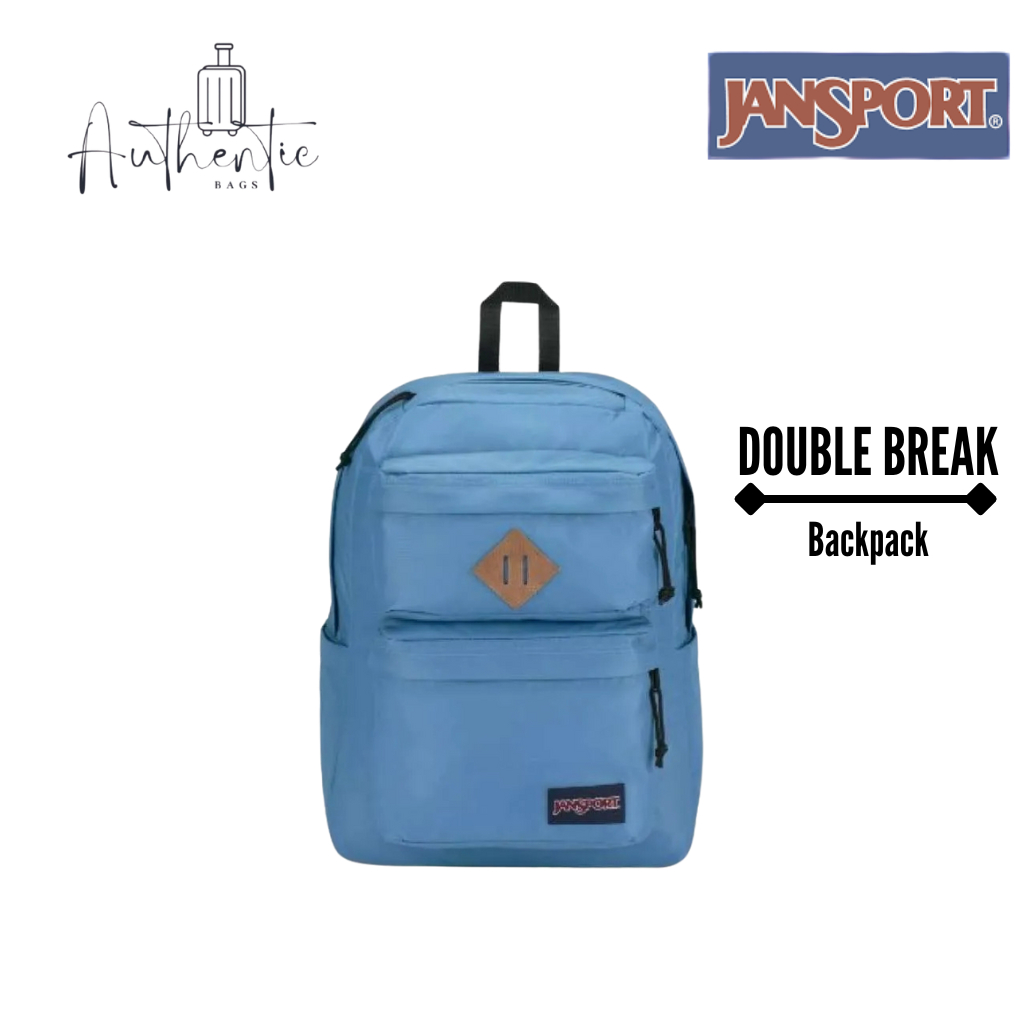 JANSPORT  BACKPACK PRIA DOUBLE BREAK ELEMENTAL BLUE ORIGINAL