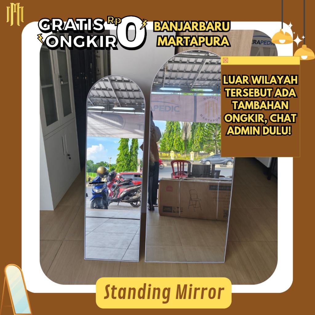 MEBEL MARTAPURA - Standing Mirror|Cermin Standing