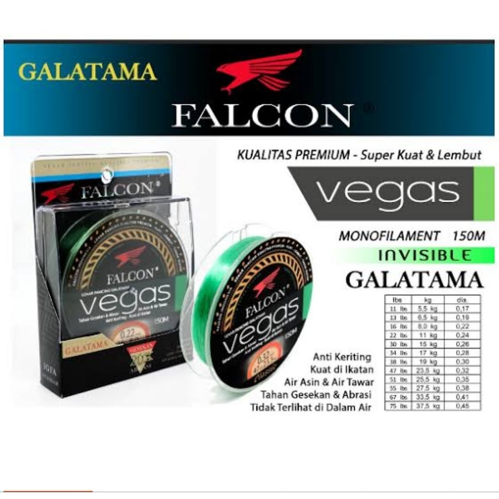 SENAR FALCON VEGAS 150MTR - SENAR GALATAMA