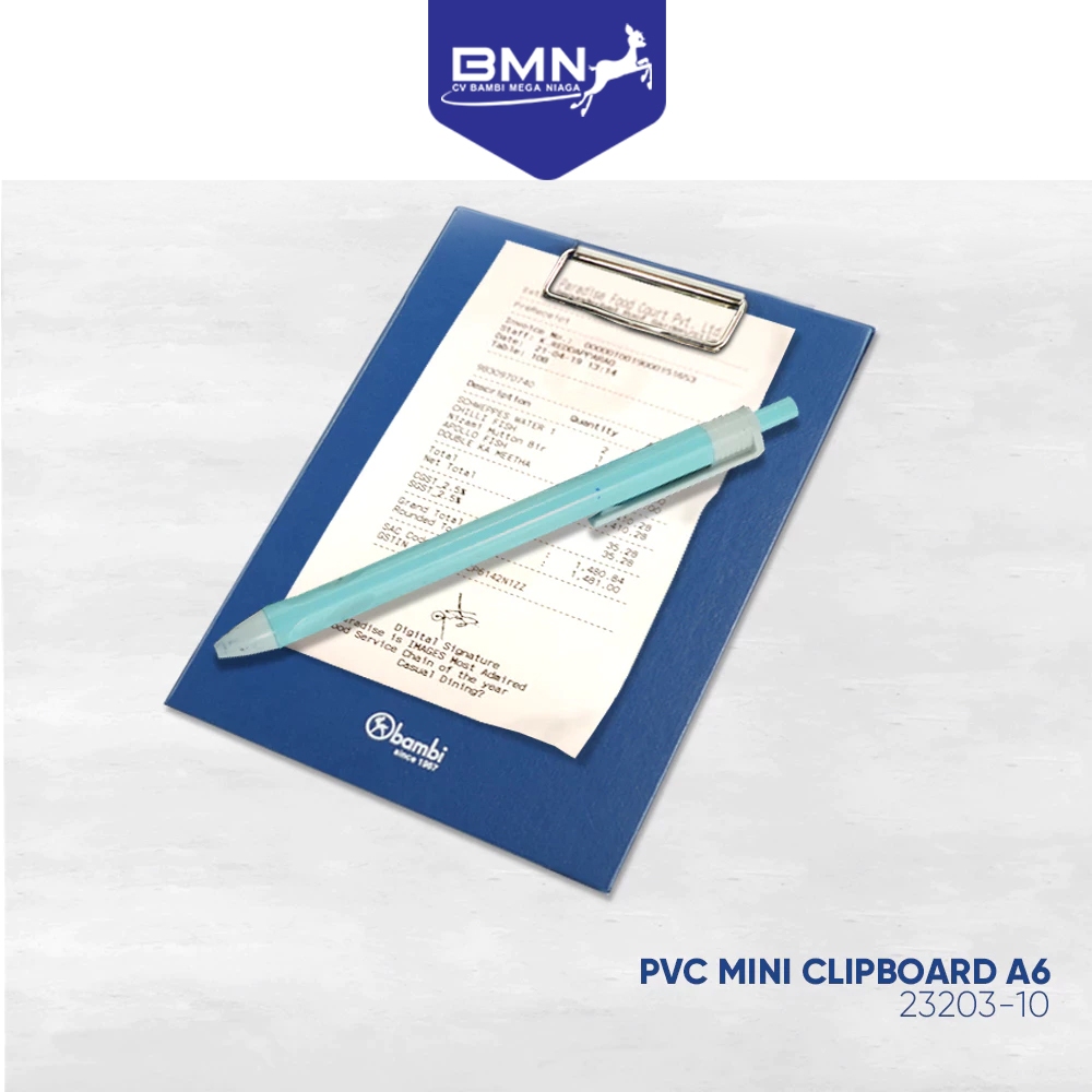 

Bambi PVC Mini Wire Clipboard A6 - 23203