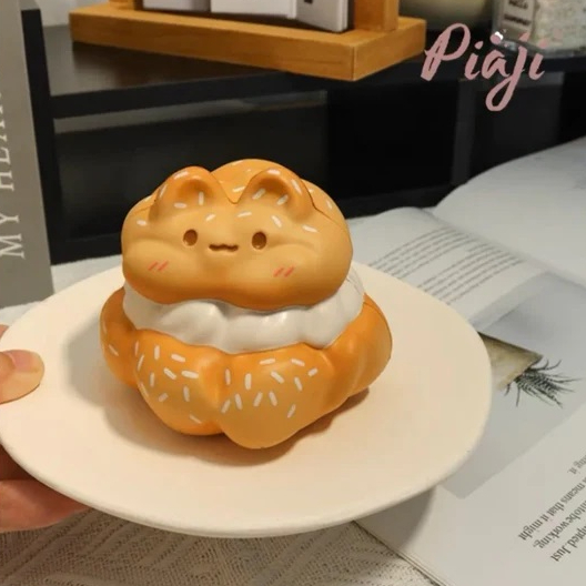 [READY STOCK] Piaji Cat Cream Puff Squishy - Licensed BNIP