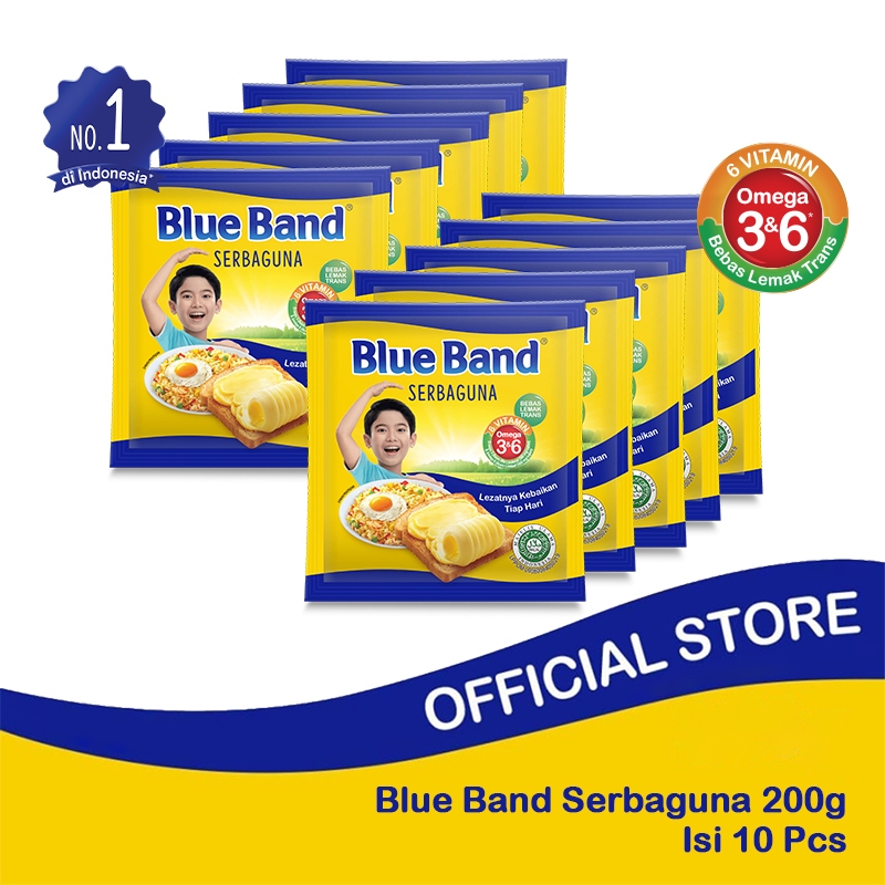 

wadistroalip Blue Band Serbaguna Margarine Sachet 200gr isi 10pcs