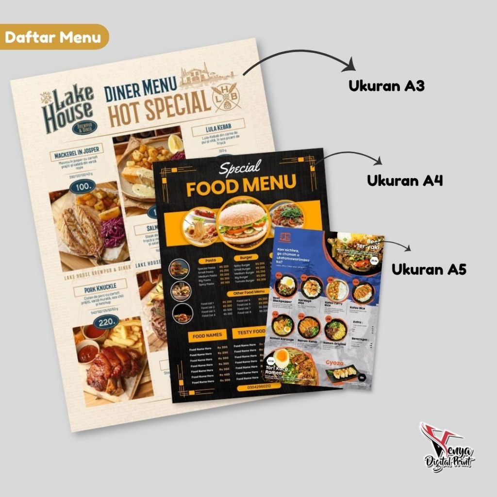 

Cetak Stiker Daftar Menu Board / Papan Menu / Menu Resto